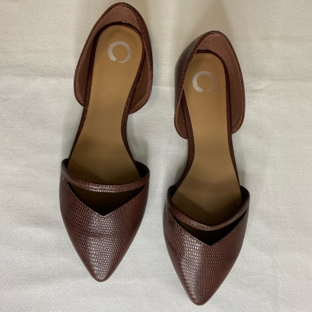JOURNEE WOMENS’S BRAELY LIZARD INSPIRED TEXTURE VEGAN LEATHER NEVER WORN 10